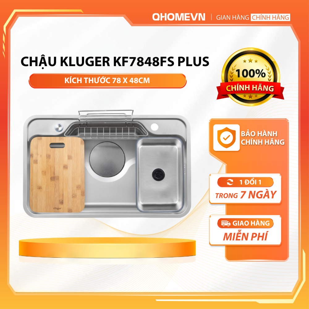 Chậu rửa bát Kluger KF7848FS – S78 Plus | Hàng chính hãng