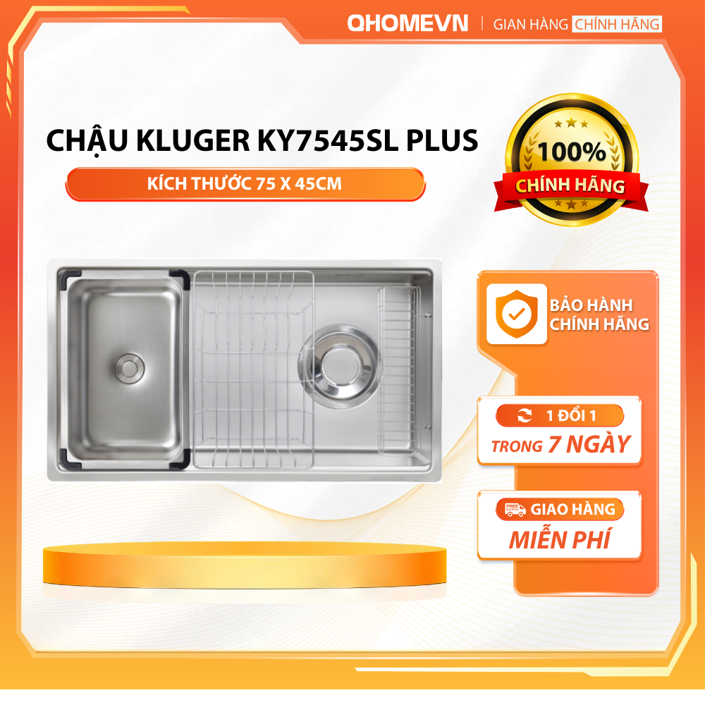 Chậu rửa bát Kluger KY7545SL  S75 Plus | Hàng chính hãng