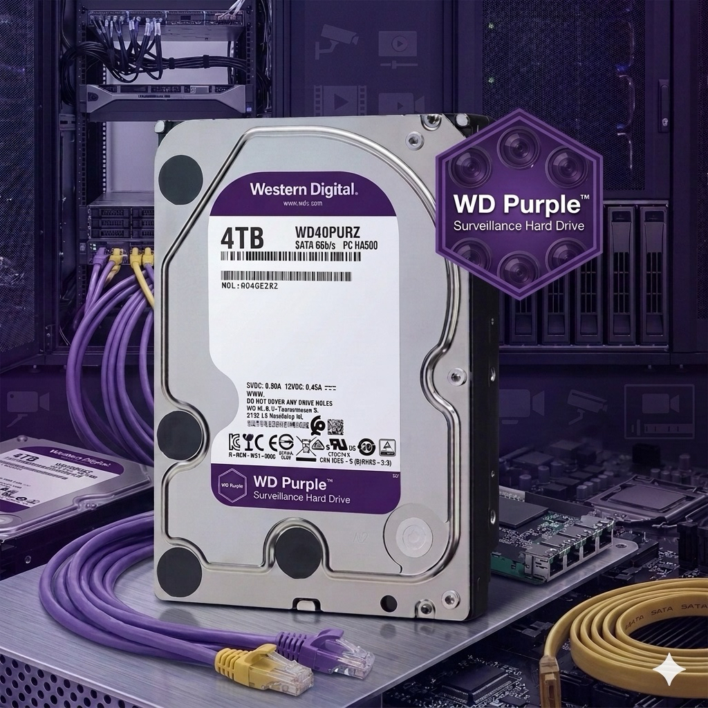 Ổ cứng HDD WD Purple NEW Dung Lượng 2TB | 4TB | 6TB - Bảo Hành 12Th