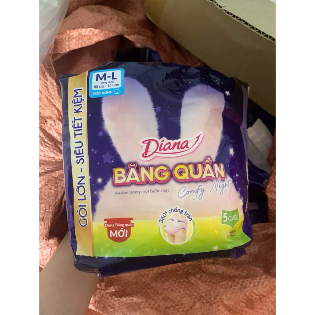 Băng quần DIANA Comfy Night 5 Miếng ML