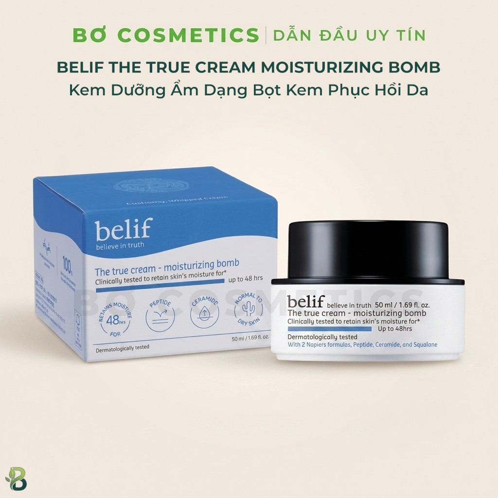 Kem Dưỡng Ẩm Belif The True Cream Moisturizing Bomb