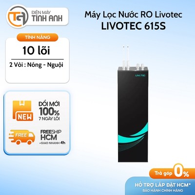 Máy Lọc Nước Nóng Nguội Karofi 10 Lõi Livotec 615 / LIVOTEC 615S