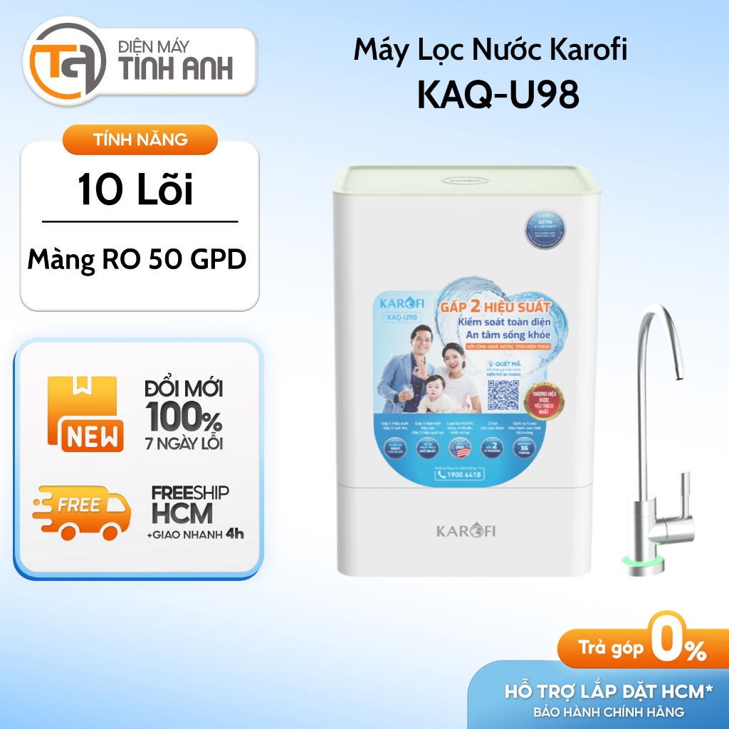 Máy Lọc Nước Karofi 10 Lõi KAQ-U98