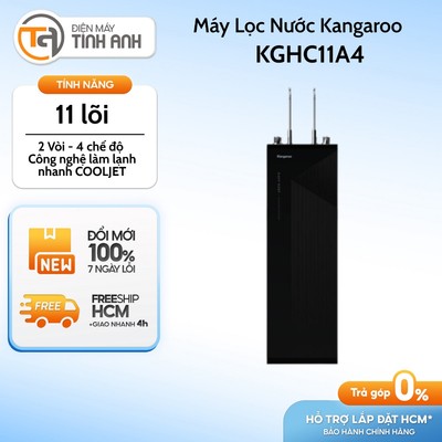 [VC 20%] Máy Lọc Nước RO Nóng Nguội Lạnh Hydrogen Ion Kiềm 11 Lõi Kangaroo KGHC11A4