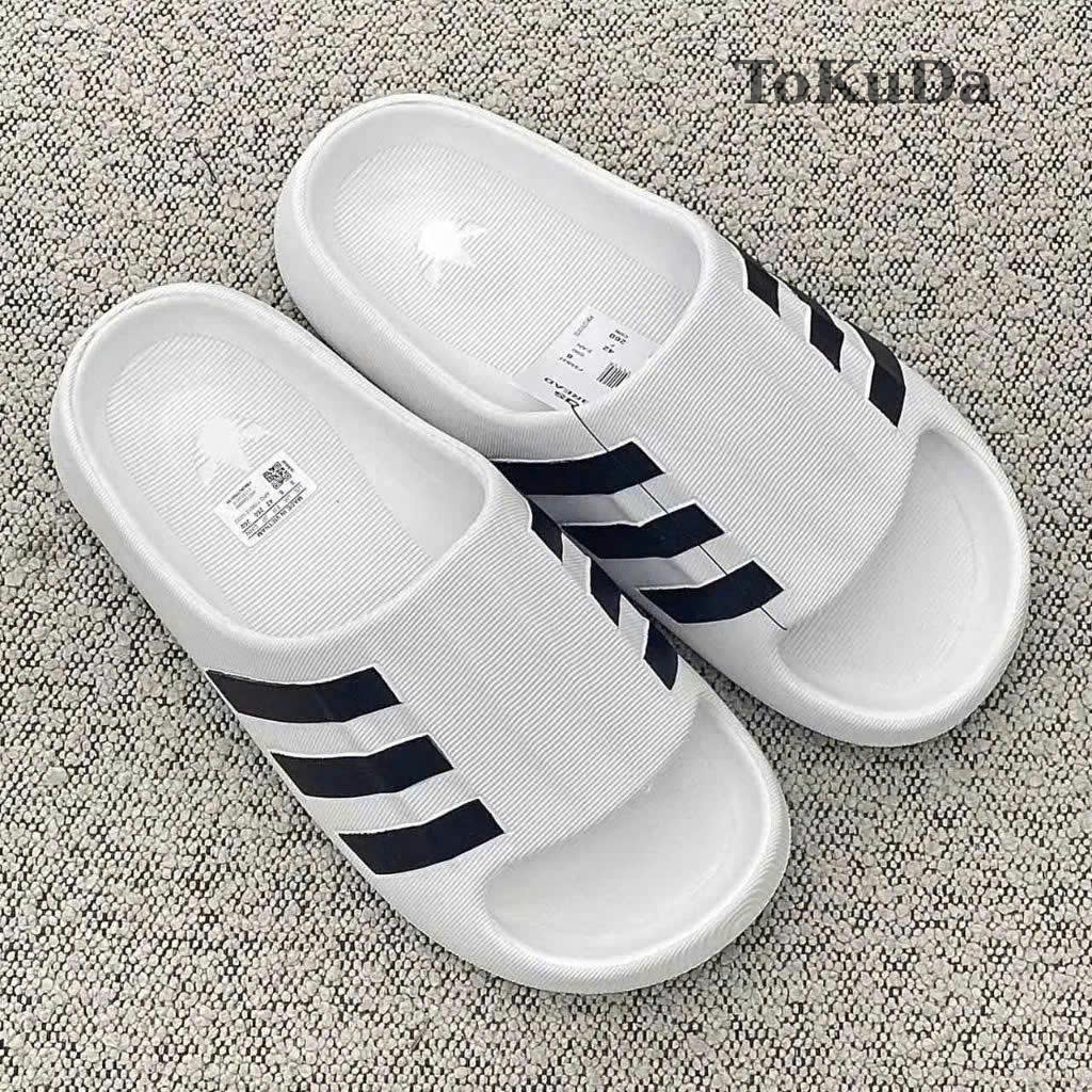 Dép đúc Adifom siêu nhẹ 3 sọc, dép adidas adifom superstar mule full nam nữ chống  trơn trượt-Tokuda