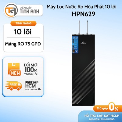 Máy Lọc Nước RO Nóng Nguội Lạnh Hòa Phát HPN629 - Hệ Thống 10 Lõi Lọc