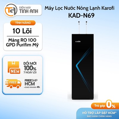 Máy Lọc Nước Nóng Lạnh Karofi 10 Lõi KAD-N69