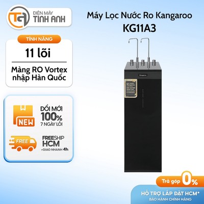 [VC 20%] Máy Lọc Nước RO Nóng Nguội Lạnh Hydrogen Kangaroo 11 Lõi KG11A3