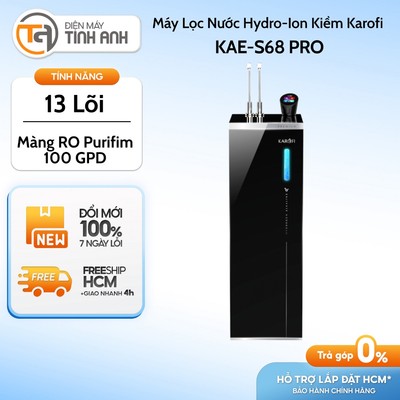 Máy Lọc Nước Nóng Lạnh Hydro-Ion Kiềm Karofi 13 Lõi KAE-S88 PROMAX