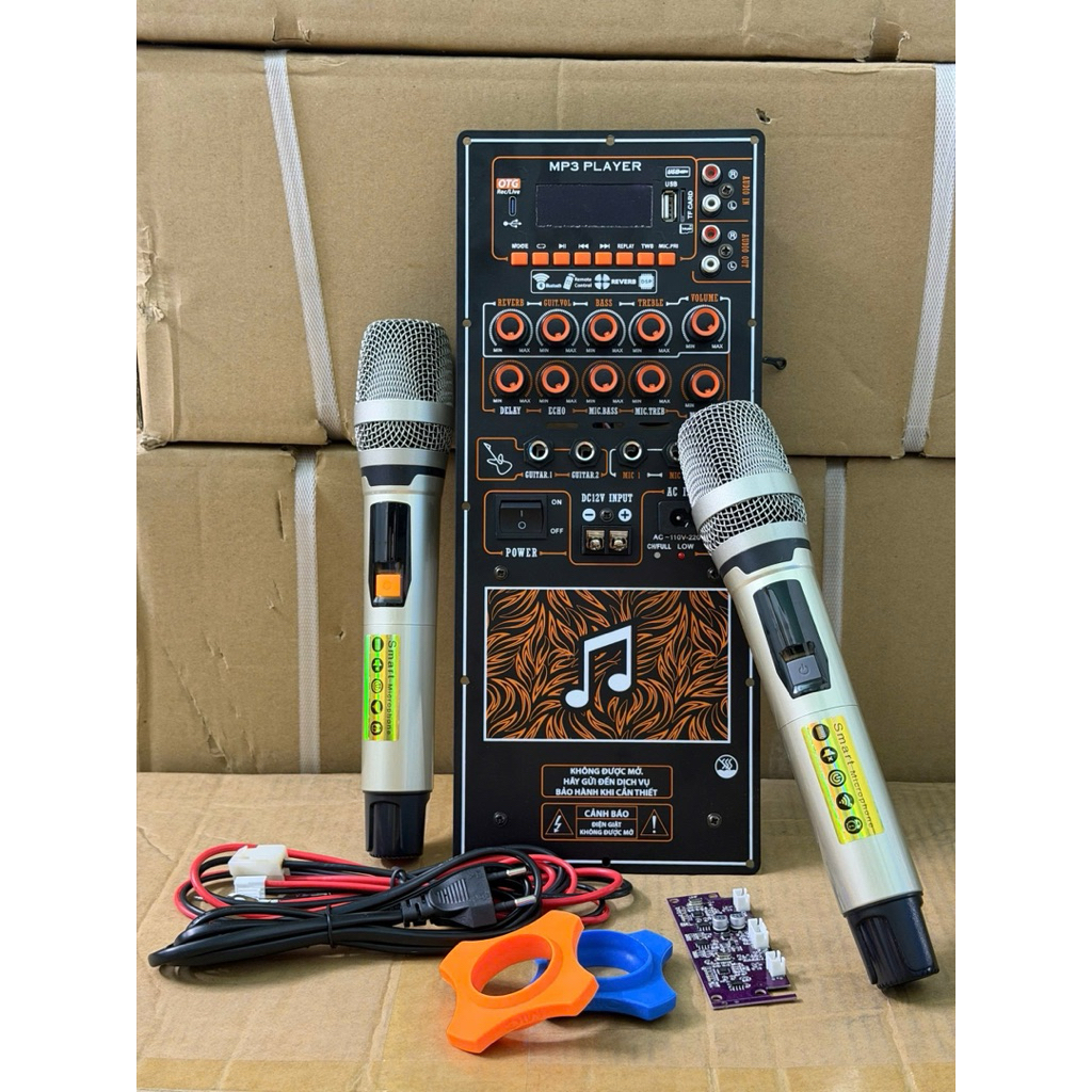 COMBO MẠCH MIC GIÁ RẺ MẠCH DSP12/ DSP15 CS 120-150W KÈM MIC T17, T18 DÙNG CHO LOA 25-30-40