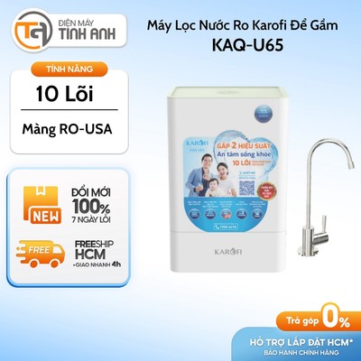 Máy Lọc Nước Ro Karofi Để Gầm 10 Lõi KAQ-U65