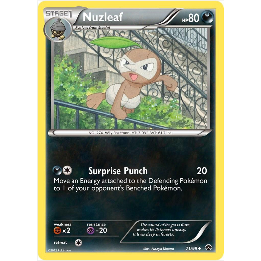 [Thẻ bài Pokemon TCG] Nuzleaf - 71/99 - Uncommon