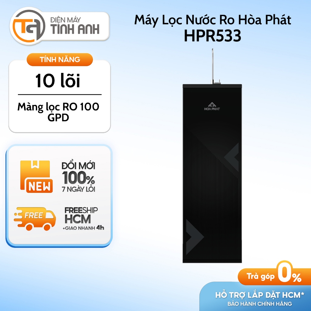 [VC 20%] Máy Lọc Nước RO Tủ Đứng Hòa Phát 10 Lõi Lọc HPR533