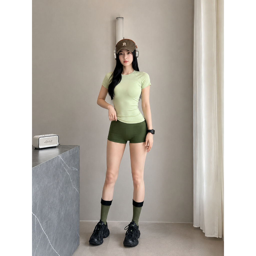 Áo phông nữ tay ngắn, size S,M,L, chất liệu dệt kim từ sợi tổng hợp 100% Nylon AC-MAY | BigBuy360 - bigbuy360.vn