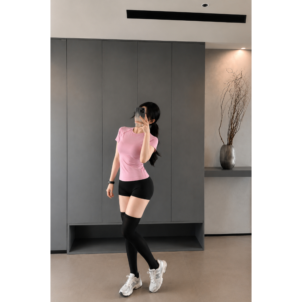 Áo phông nữ tay ngắn, size S,M,L, chất liệu dệt kim từ sợi tổng hợp 100% Nylon AC-MAY | BigBuy360 - bigbuy360.vn