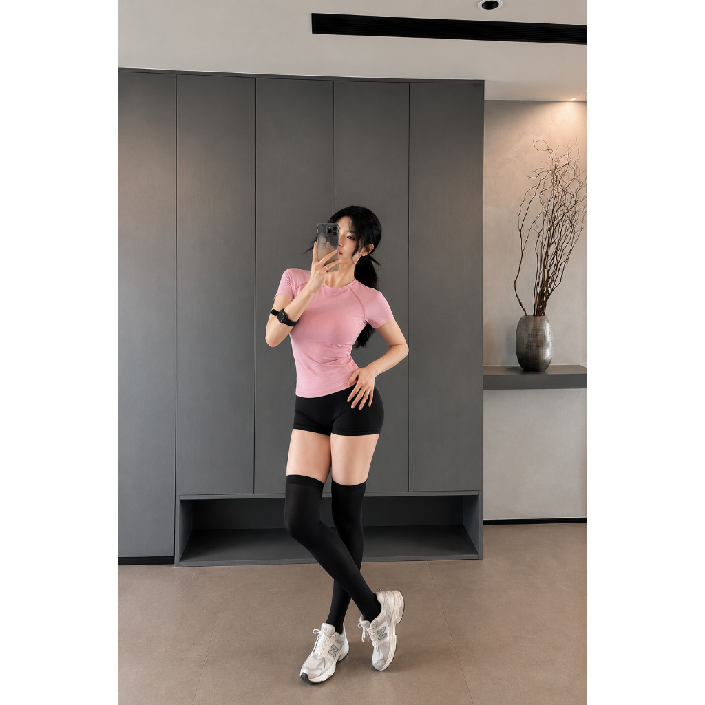 Áo phông nữ tay ngắn, size S,M,L, chất liệu dệt kim từ sợi tổng hợp 100% Nylon AC-MAY | BigBuy360 - bigbuy360.vn