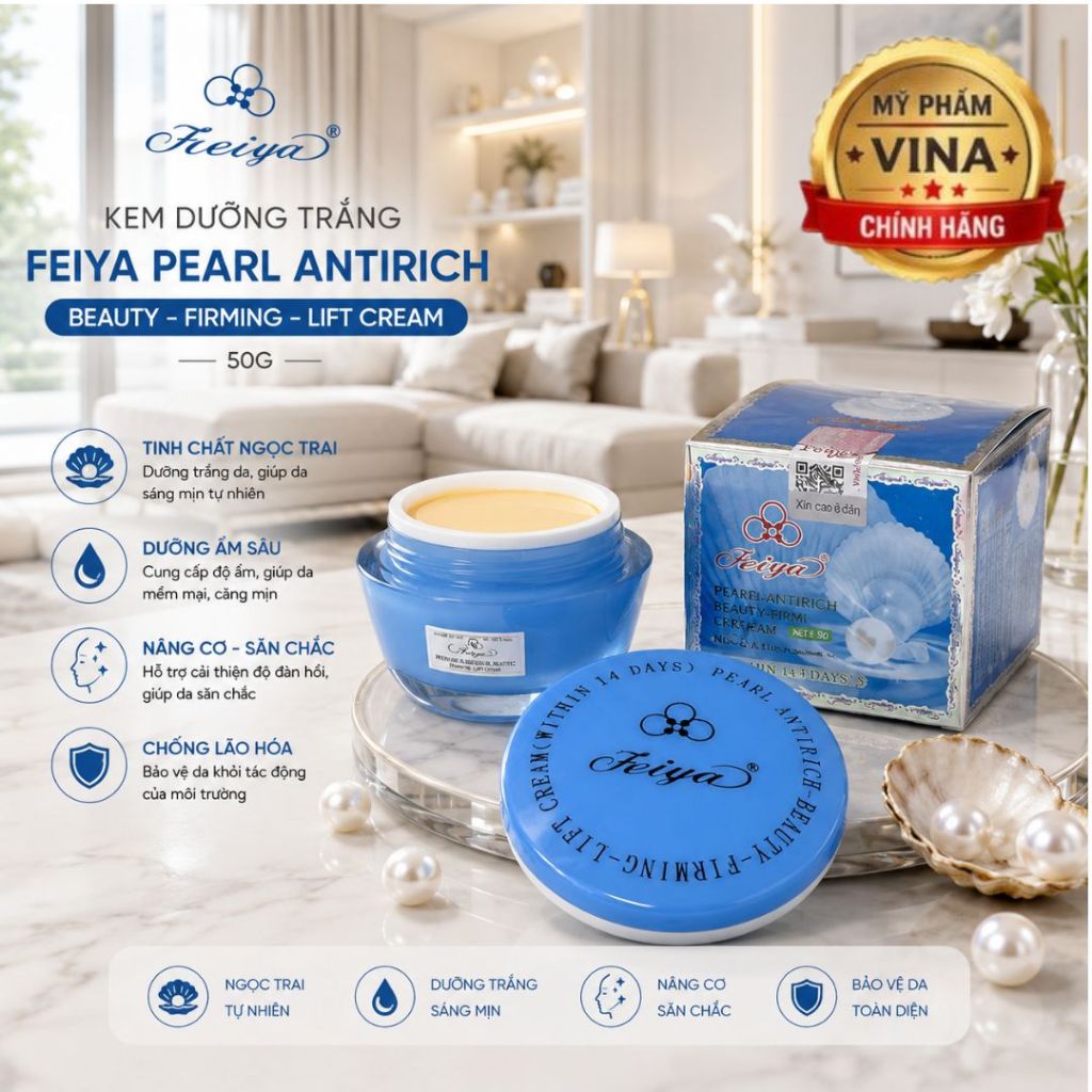 KEM FEIYA NGỌC TRAI XANH DƯƠNG CAO CẤP 50g