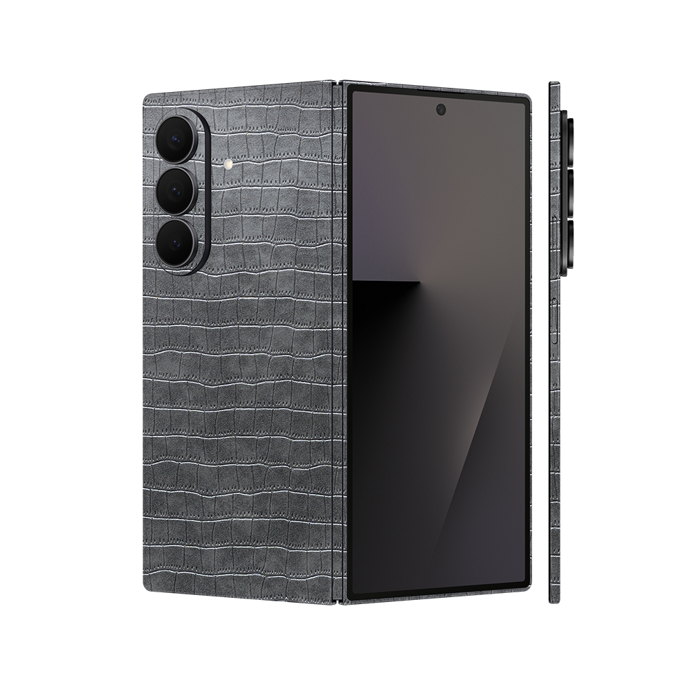 Miếng Dán Da Samsung Z Fold Series Full Lưng Viền | Cá Sấu | Skin Z Fold 7 | Z Fold 6 | Z Fold 5 | Z