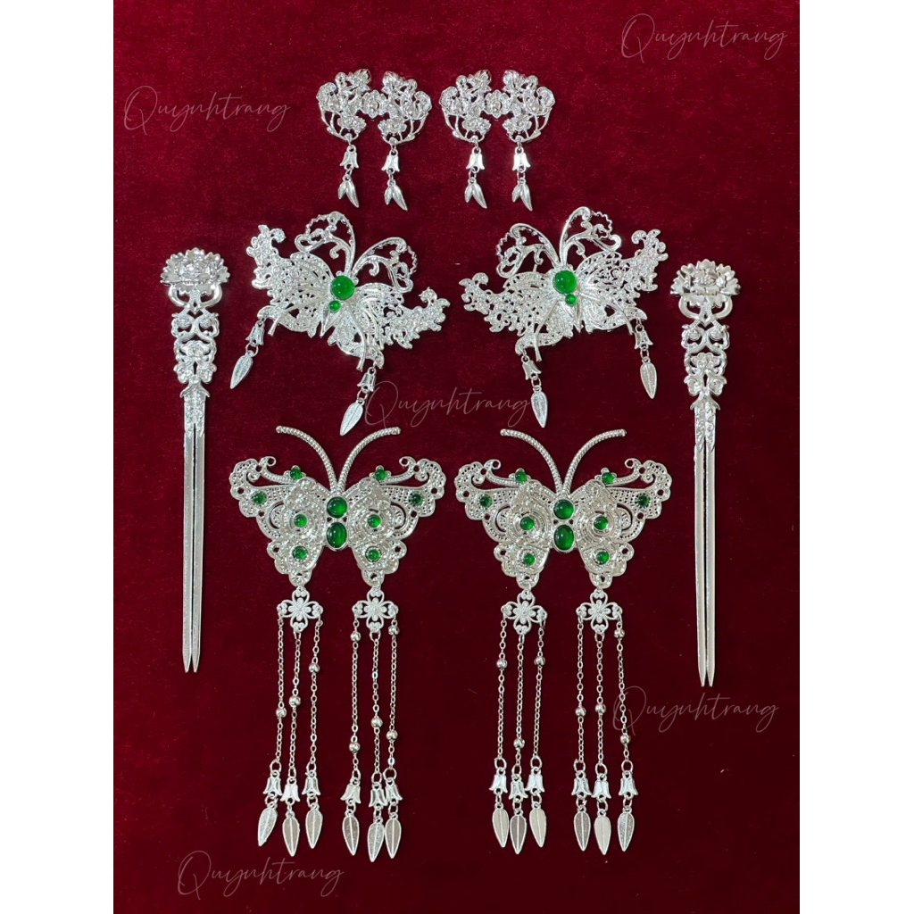 Set  cài mạ bạc m007
