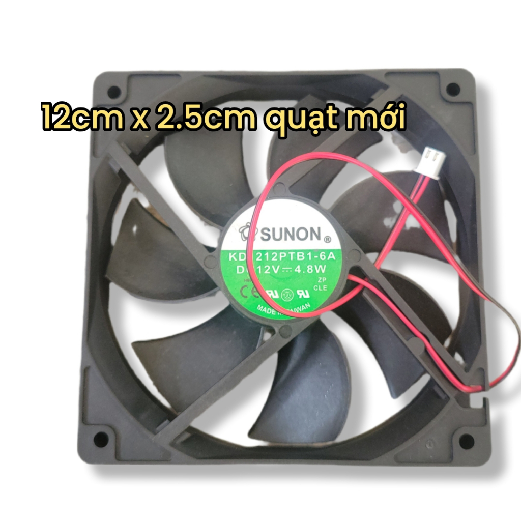 Quạt Tản Nhiệt 12v 12cm x 2.5cm Quạt 12v, Quạt Ampli Quạt Máy Tính