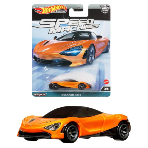 Xe mô hình tỉ lệ 1:64 CHÍNH HÃNG Hot Wheels Premium Car Culture Speed Machines McLAREN 720s cam