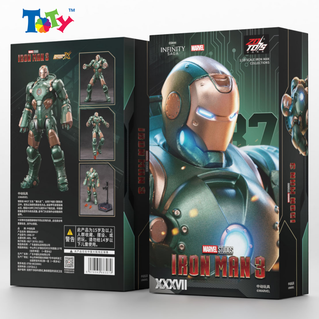 Mô Hình Trang Trí - Marvel - Iron Man 3 - MK37 - ZD Toys - ZC43