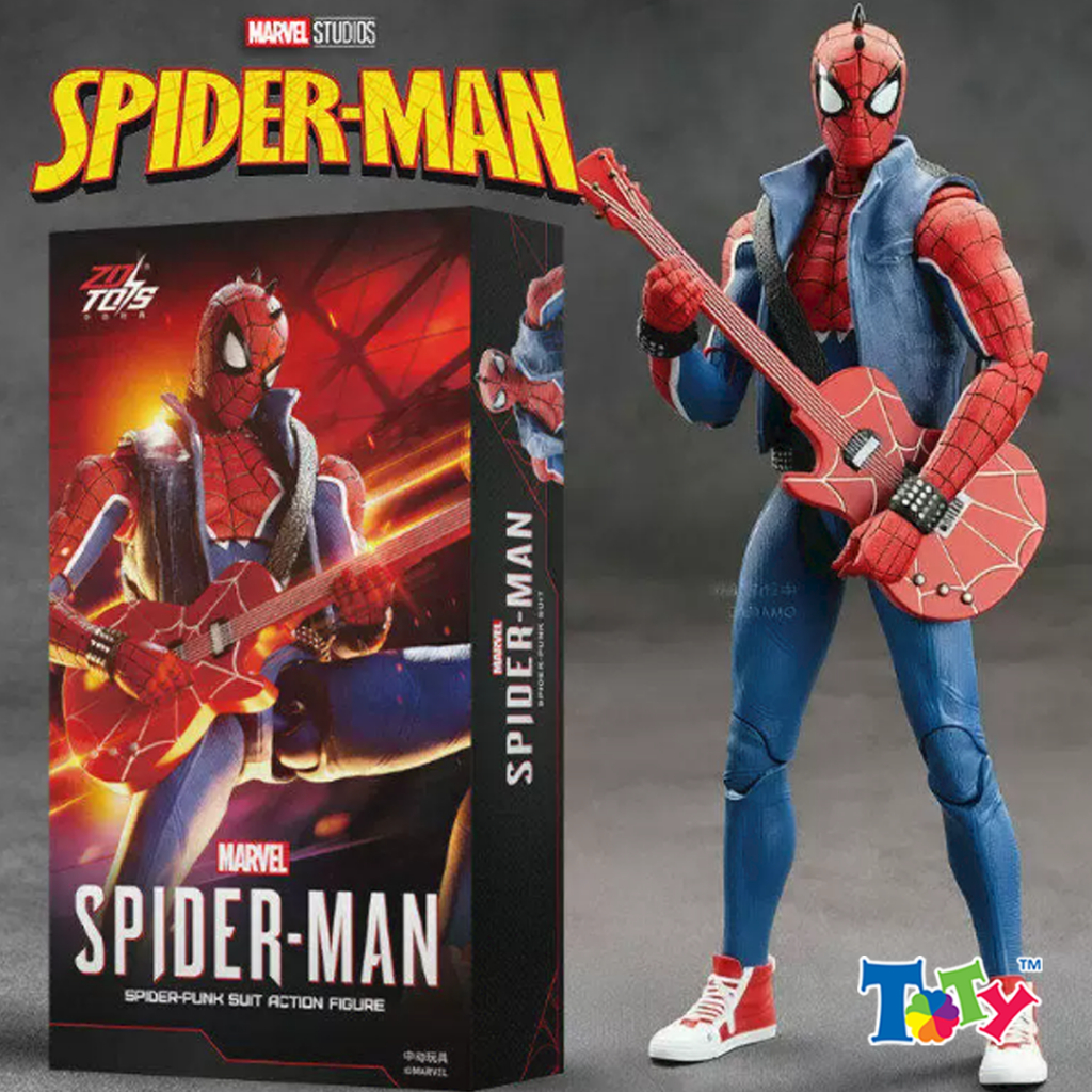 Mô Hình Trang Trí - Marvel - Spider Man - Spider Punk - ZD Toys - ZC49
