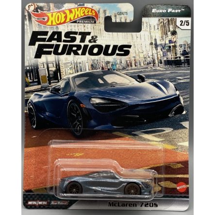 Xe mô hình tỉ lệ 1:64 CHÍNH HÃNG Hot Wheels Premium Car Culture Fast & Furious McLaren 720s xám