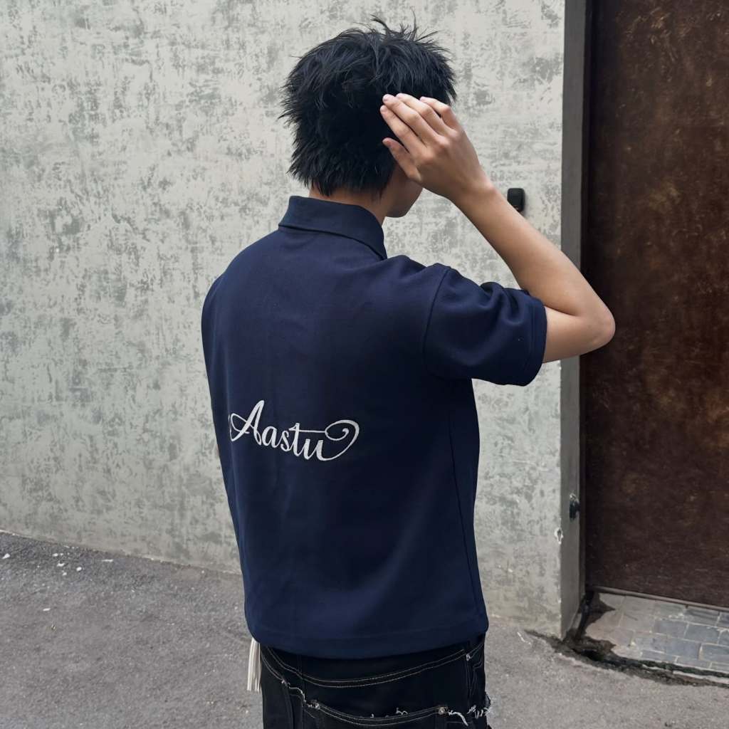 LOCAL BRAND-AA STU Áo Polo Tay Ngắn AA Garment Polo Form Boxy Vải Cotton 100% Local Brand Unsex - BL