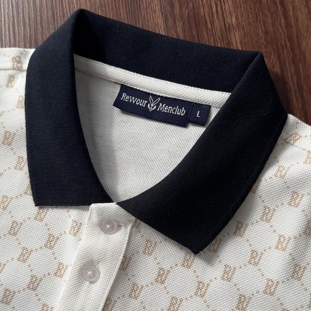 Áo Polo Nam Monogram Amio Chất Liệu Cotton AeroPique (100% Cotton) thoáng mát, Co Giãn 4 Chiều/Form Regular - REVVOUR | BigBuy360 - bigbuy360.vn