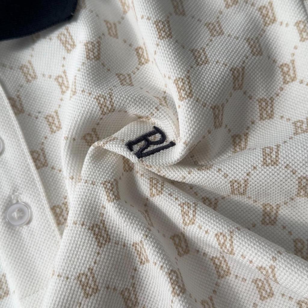 Áo Polo Nam Monogram Amio Chất Liệu Cotton AeroPique (100% Cotton) thoáng mát, Co Giãn 4 Chiều/Form Regular - REVVOUR | BigBuy360 - bigbuy360.vn