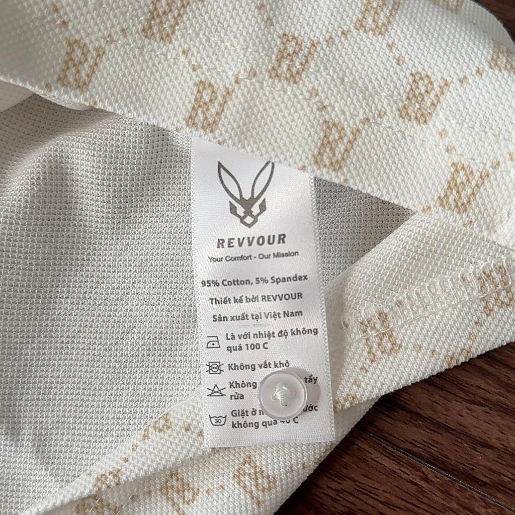 Áo Polo Nam Monogram Amio Chất Liệu Cotton AeroPique (100% Cotton) thoáng mát, Co Giãn 4 Chiều/Form Regular - REVVOUR | BigBuy360 - bigbuy360.vn