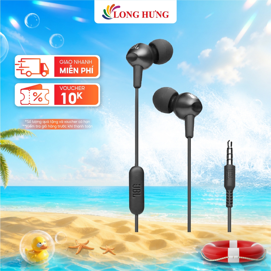 Tai nghe có dây In-ear JBL C200SI JBLC200SIU - Hàng chính hãng