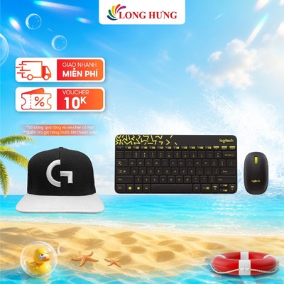 Combo chuột và bàn phím không dây Logitech MK240 - Hàng chính hãng
