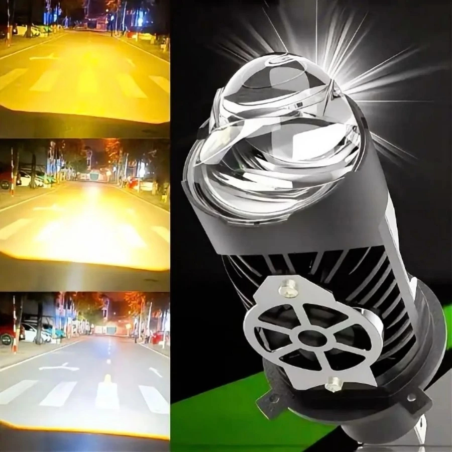 Bóng Đèn Pha LED V50 Pro 40W Chân H4 Siêu Sáng Cho Ô Tô Xe Máy – Ánh Sáng Trắng 6000K Tăng Sáng Mạnh