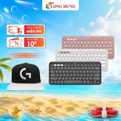Bàn phím không dây Logitech Pebble Key 2 K380S - Hàng chính hãng