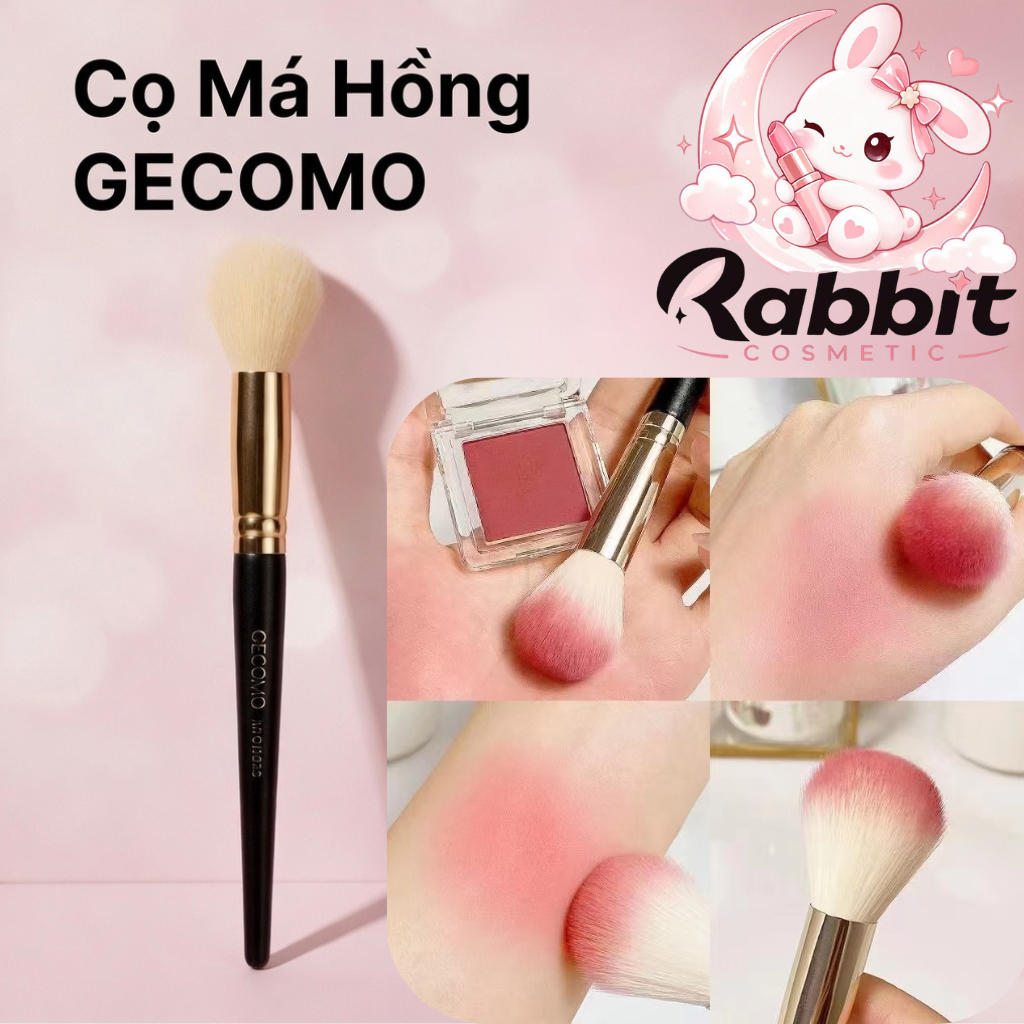 Cọ Má Hồng Gecomo G1035. Cọ Trang Điểm Má Hồng Tán Phấn Đều Giúp Lớp Makeup Tự Nhiên - Rabbit Cosmet