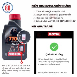 Nhớt xe số cao cấp Motul 3100 Gold 800ml