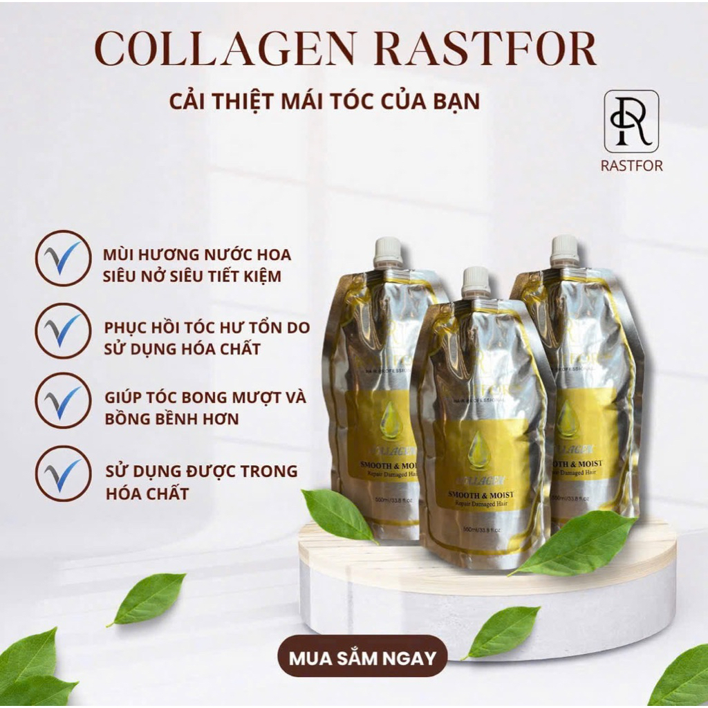Gói ủ tóc Colagen Rastfor 550ml
