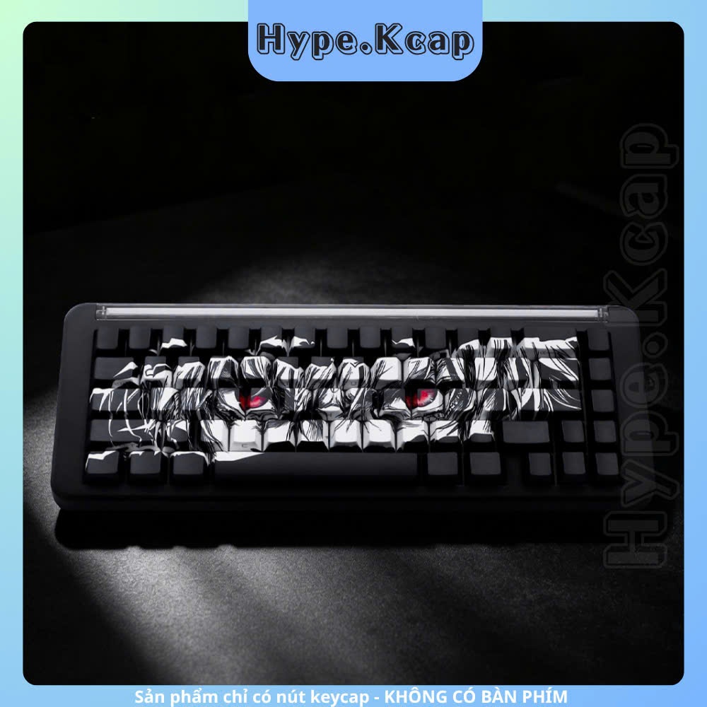 Keycap Phong cách Manga Xuyên Led SidePrint | Chất liệu PBT | Cherry Profile