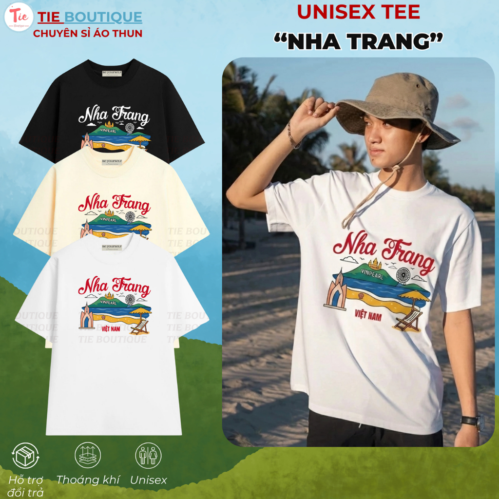 Áo Thun NHA TRANG VIỆT NAM VINPEARL du lịch, quà tặng kỉ niệm khách du lịch nước ngoài