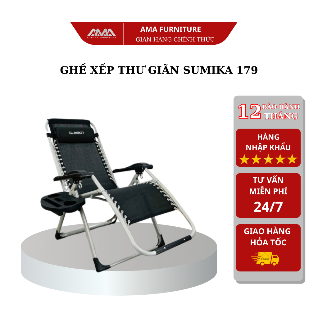 Ghế xếp thư giãn Sumika 179