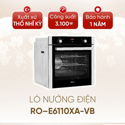 [CHÍNH HÃNG] Lò nướng điện 3100W âm tủ Rinnai RO-E6110XA-VB - Dung tích 69L