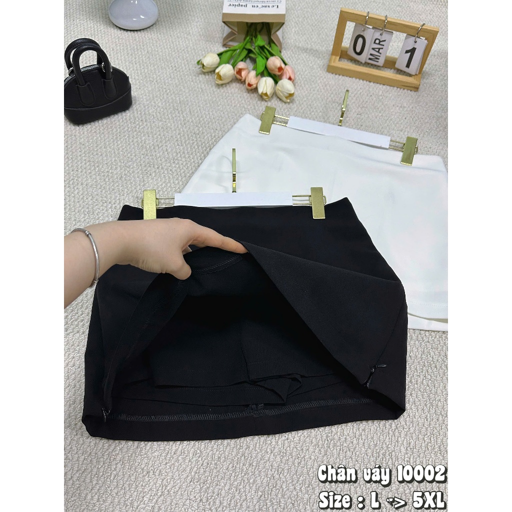 Chân Váy Ngắn có Lót Quần Bigsize 55-90kg Chất Vải dày Xịn Co giãn Nhẹ CV10002 - 2KJeans | BigBuy360 - bigbuy360.vn