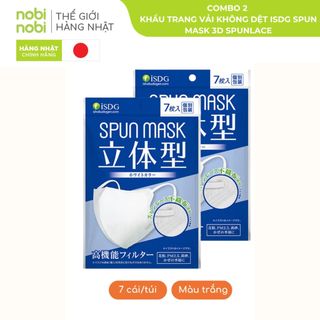 [COMBO 2 túi] khẩu trang iSDG kháng khuẩn ngăn bụi mịn màu sắc đa dạng quai đeo mềm mại (túi 7/cái)