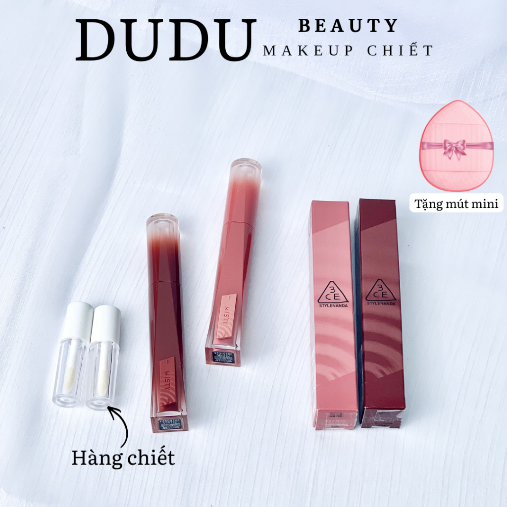Son Bóng Pha Lê 3CE Căng Bóng, Ẩm Mượt Misty Lip Bare 4.6g