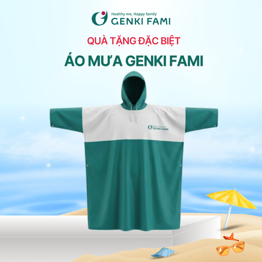 [ Quà Tặng] Áo Mưa Logo Genki Fami