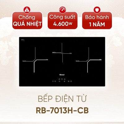 [CHÍNH HÃNG] Bếp từ Rinnai RB-7013H-CB - Mặt kính SCHOTT Ceran - Công Suất 4600W