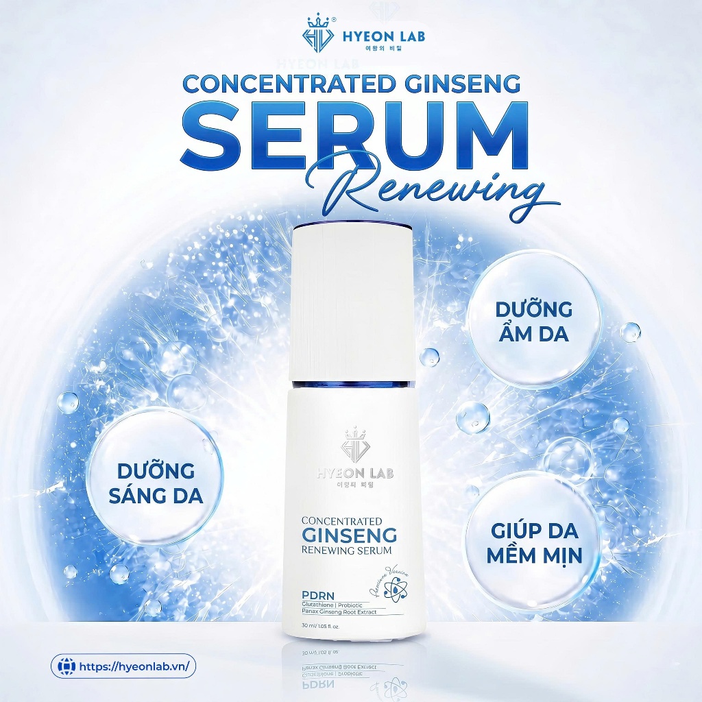 Serum Nhân Sâm HYEON LAB Dưỡng Ẩm & Làm Sáng Da