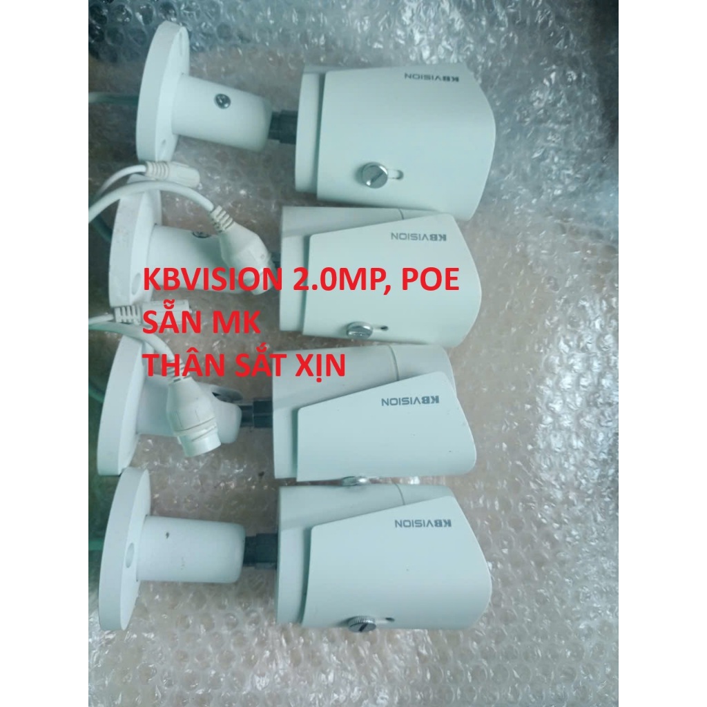 Camera IP, POE KBVISION , XÀI ĐẦU GHI, cắm là lên thanh lý giá mềm